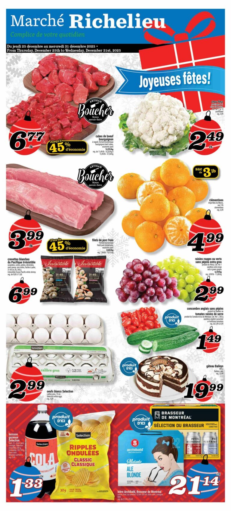 Circulaire Marché Richelieu Du 25 au 31 décembre 2025