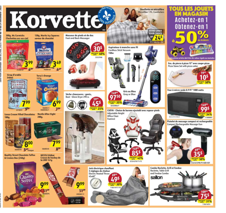 Circulaire Korvette Du 18 au 24 décembre 2025