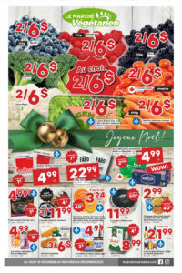 Circulaire Marché Végétarien Du 18 au 24 décembre 2025 Sherbrooke et Magog