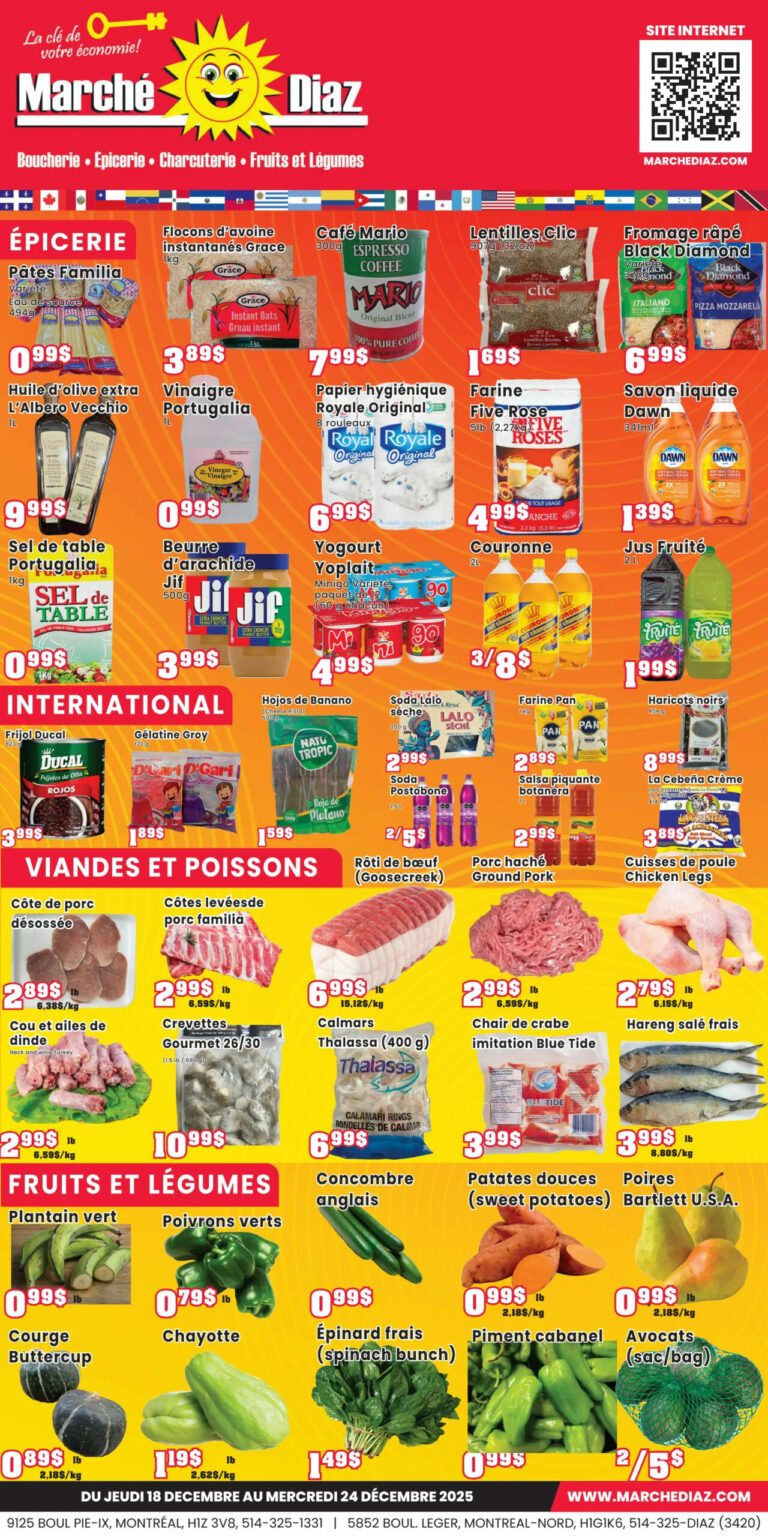 Circulaire Marche Diaz Du 18 au 24 décembre 2025