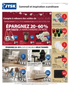 Circulaire Jysk Du 4 au 17 décembre 2025
