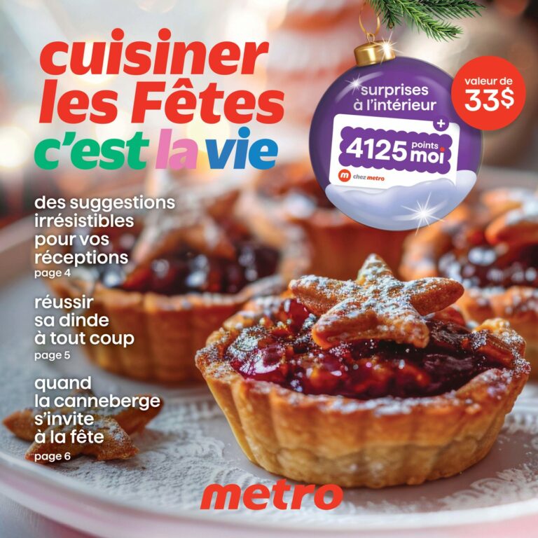 Circulaire Metro cuisiner les fêtes Du 4 au 10 décembre 2025