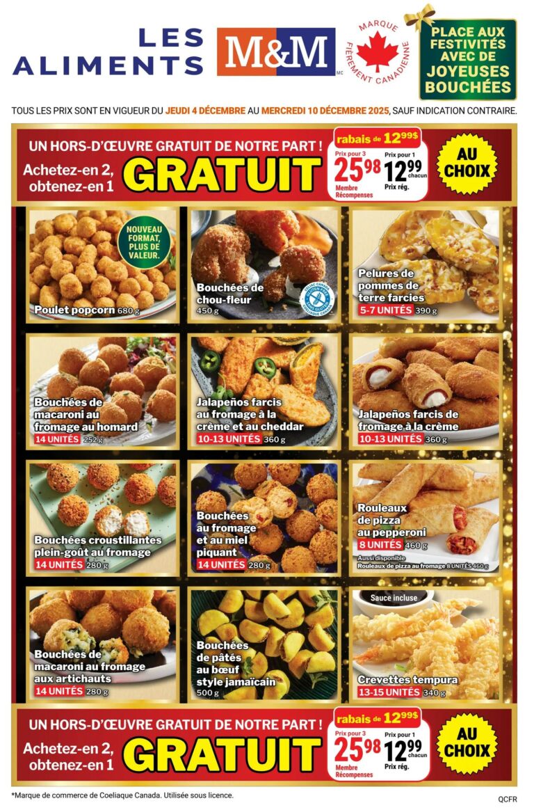 Circulaire Les Aliments M&M Du 4 au 10 décembre 2025