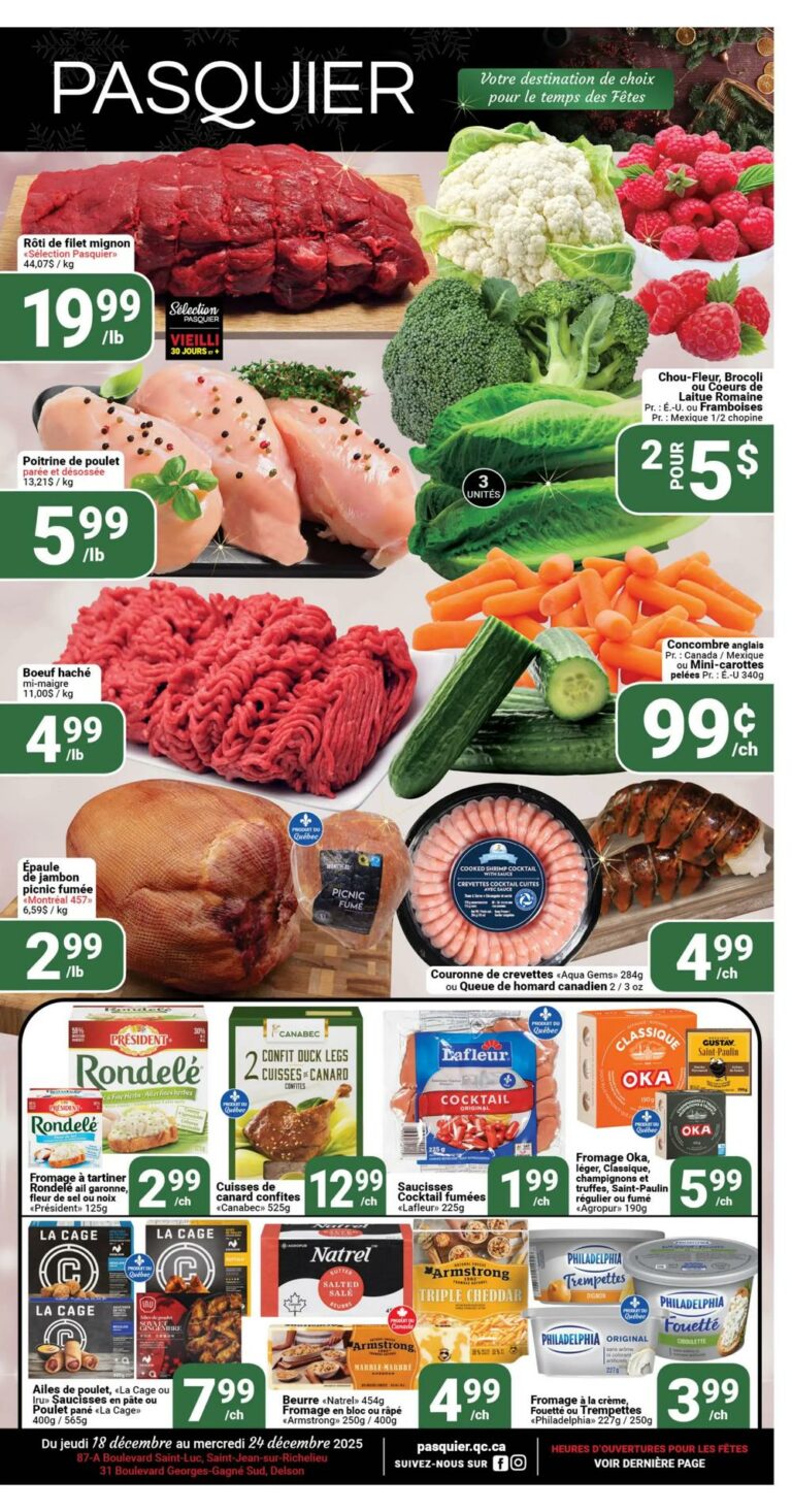Circulaire Pasquier Du 18 au 24 décembre 2025