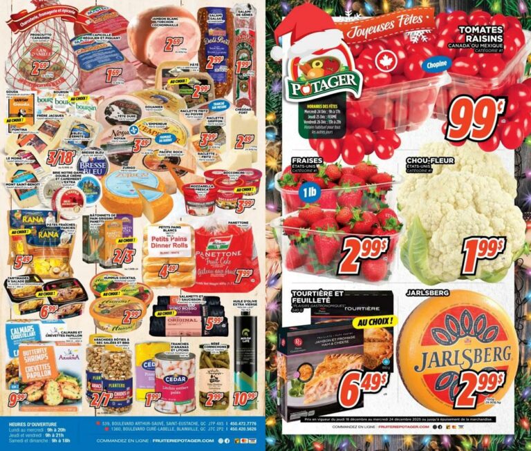 Circulaire Fruiterie Potager Saint-Eustache / Blainville Du 18 au 24 décembre 2025