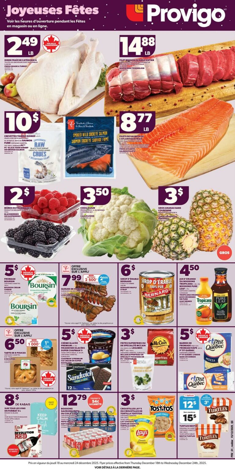 Circulaire Provigo Du 18 au 24 décembre 2025