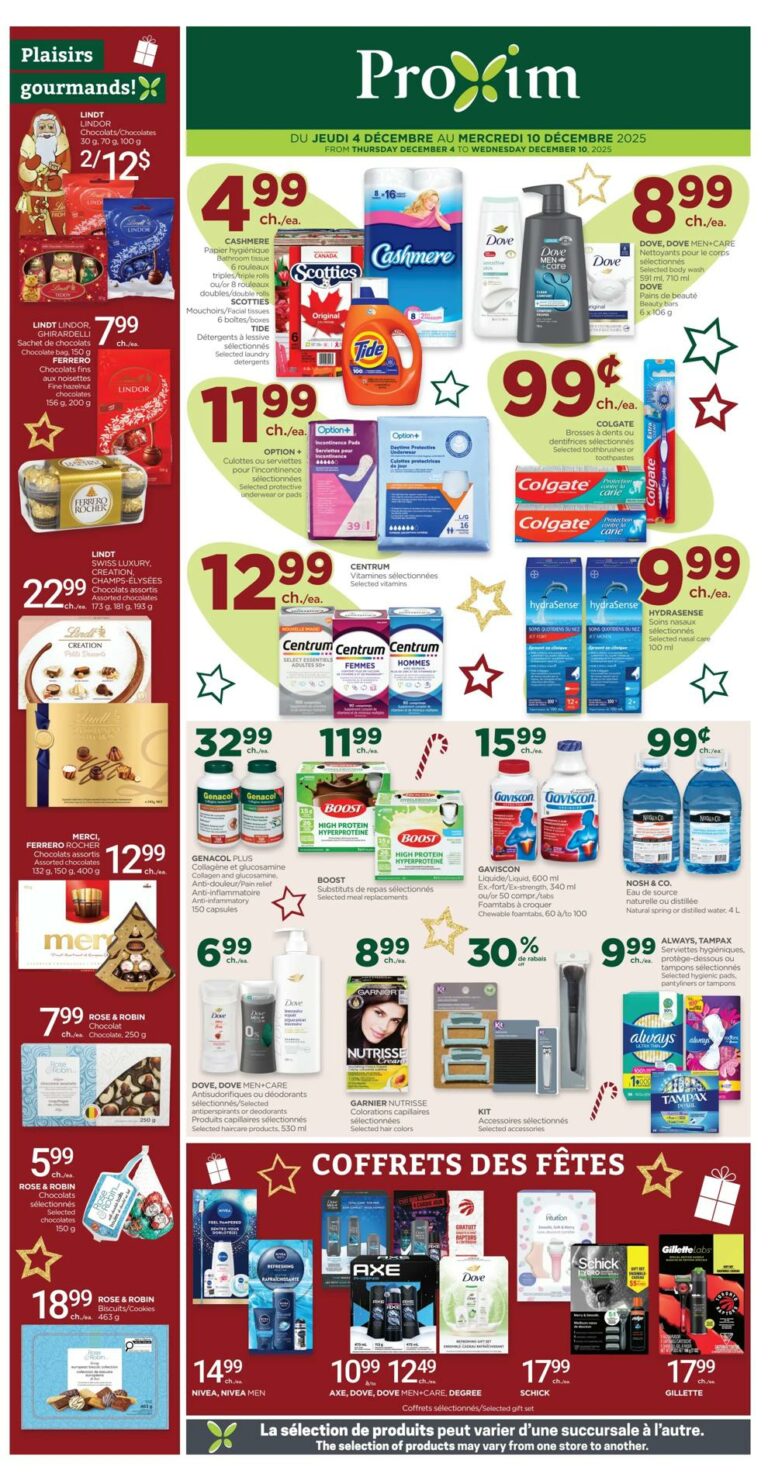 Circulaire Proxim Du 4 au 10 décembre 2025
