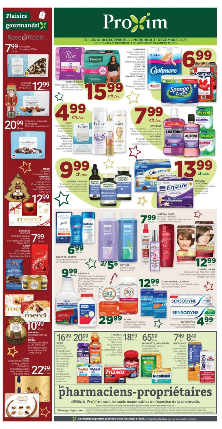 Circulaire Proxim Du 18 au 24 décembre 2025