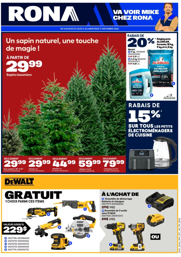 Circulaire Rona Du 4 au 17 décembre 2025