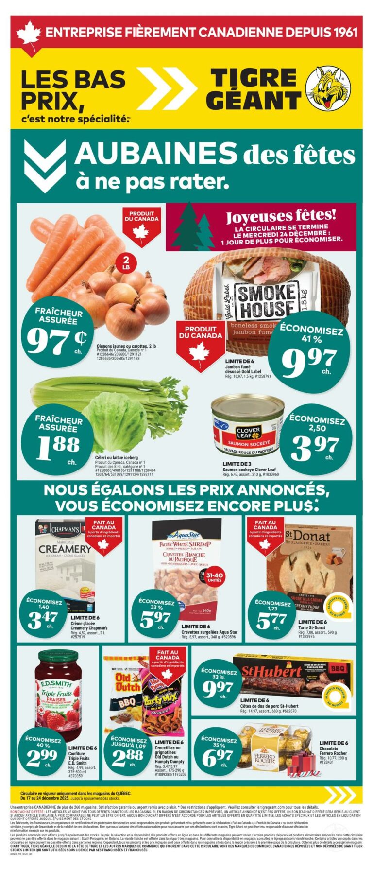 Circulaire Tigre Géant Du 17 au 23 décembre 2025