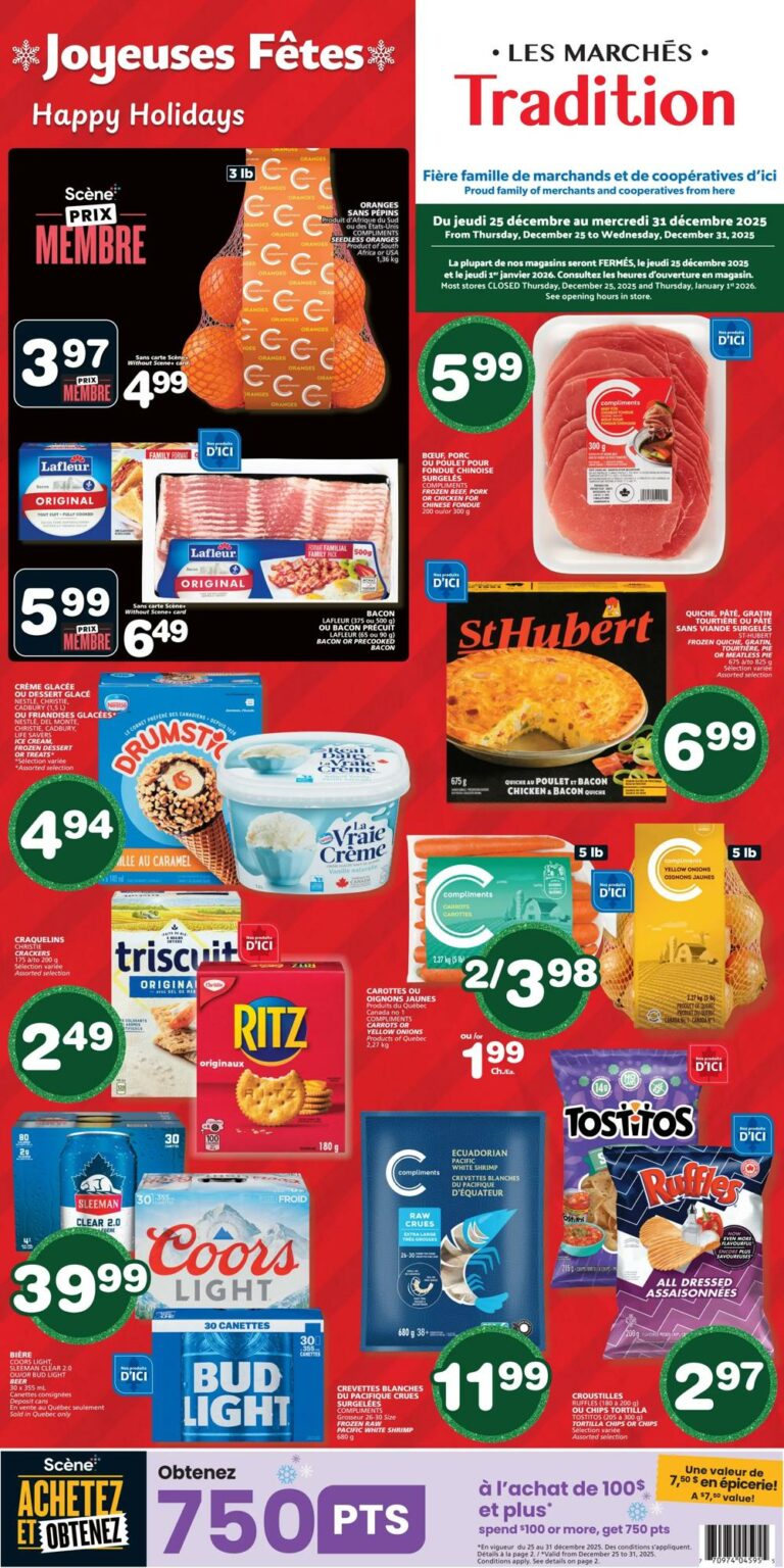 Circulaire Les Marchés Tradition Du 25 au 31 décembre 2025