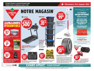 Circulaire Canadian Tire Du 8 au 14 janvier 2026
