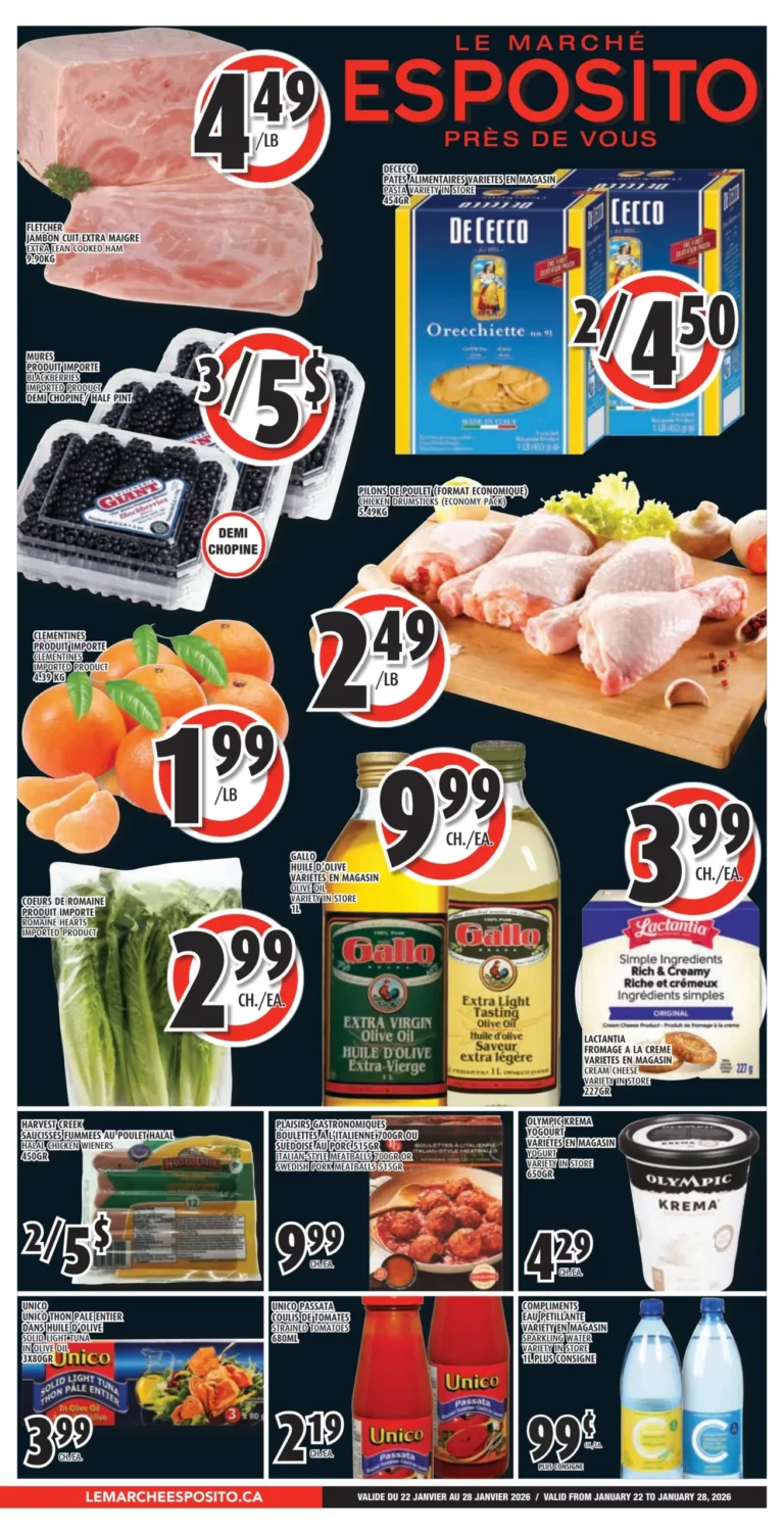 Circulaire Le Marché Esposito Du 22 au 28 janvier 2026