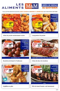 Circulaire Les Aliments M&M Du 8 au 14 janvier 2026