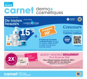 Circulaire Uniprix – carnet beauté Du 29 janvier au 4 février 2026