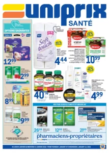 Circulaire Uniprix – Santé Du 8 au 14 janvier 2026