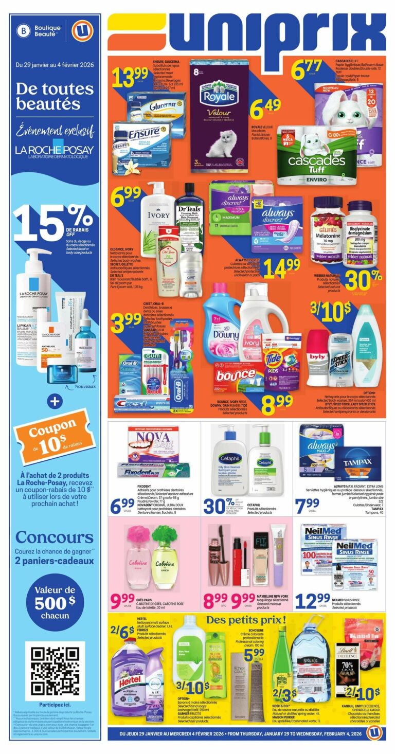Circulaire Uniprix Du 29 janvier au 4 février 2026