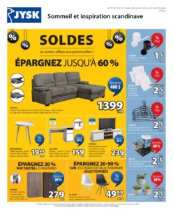 Circulaire Jysk Du 8 au 21 janvier 2026