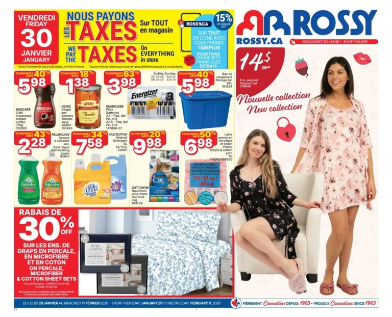 Circulaire Rossy Du 22 au 28 janvier 2026