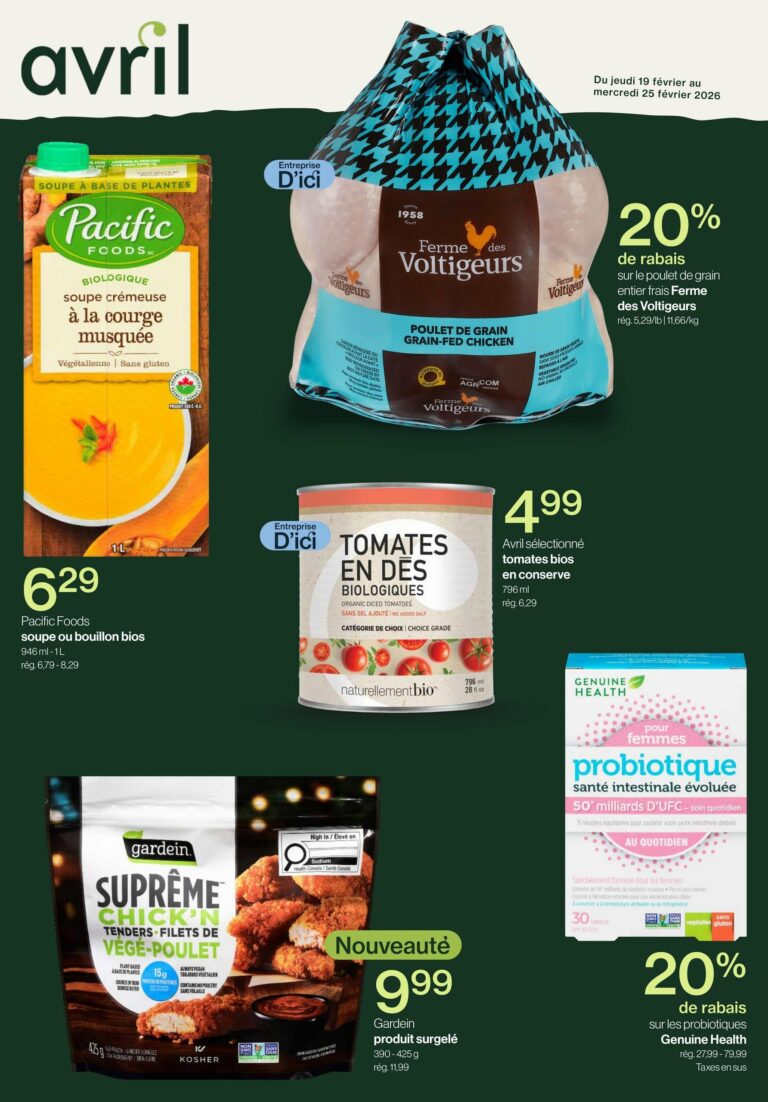 Circulaire Avril Du 19 au 25 février 2026