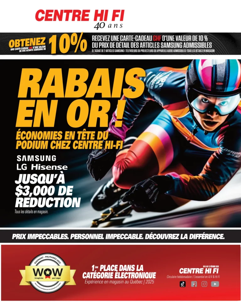 Circulaire Centre HI-FI du 6 au 12 février 2026
