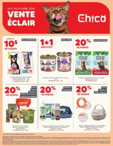 Circulaire Chico Boutique d&rsquo;Animaux – Vente Éclair Du 9 au 15 avril 2026