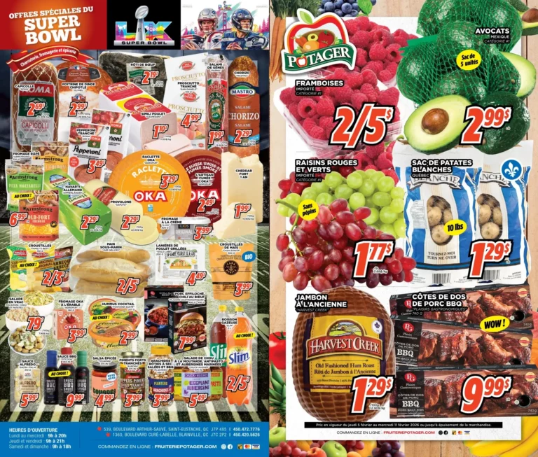 Circulaire Fruiterie Potager Saint-Eustache / Blainville Du 5 au 11 février 2026