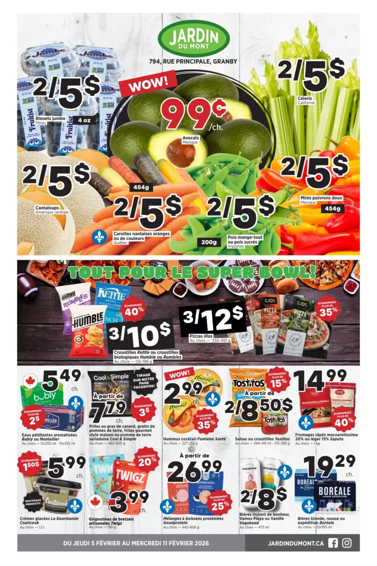 Circulaire Jardin du Mont Du 5 au 11 février 2026