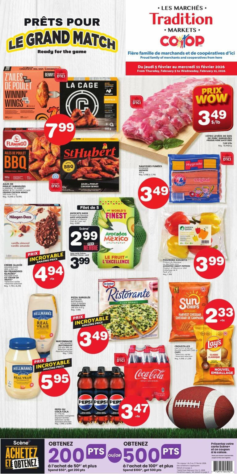 Circulaire Les Marchés Tradition Nouveau-Brunswick du 5 au 11 février 2026