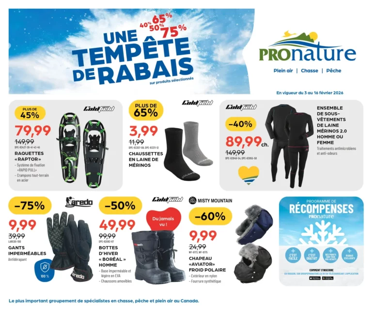 Circulaire Pronature du 3 au 16 février 2026