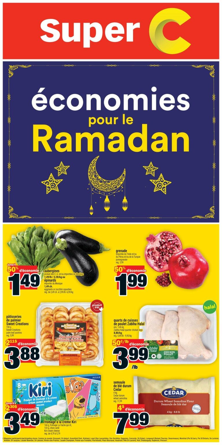 Circulaire Super C – Économies Ramadan du 19 au 25 février 2026