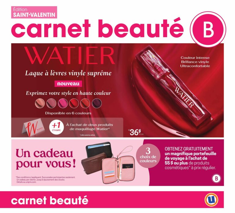 Circulaire Uniprix – carnet beauté Du 5 au 11 février 2026