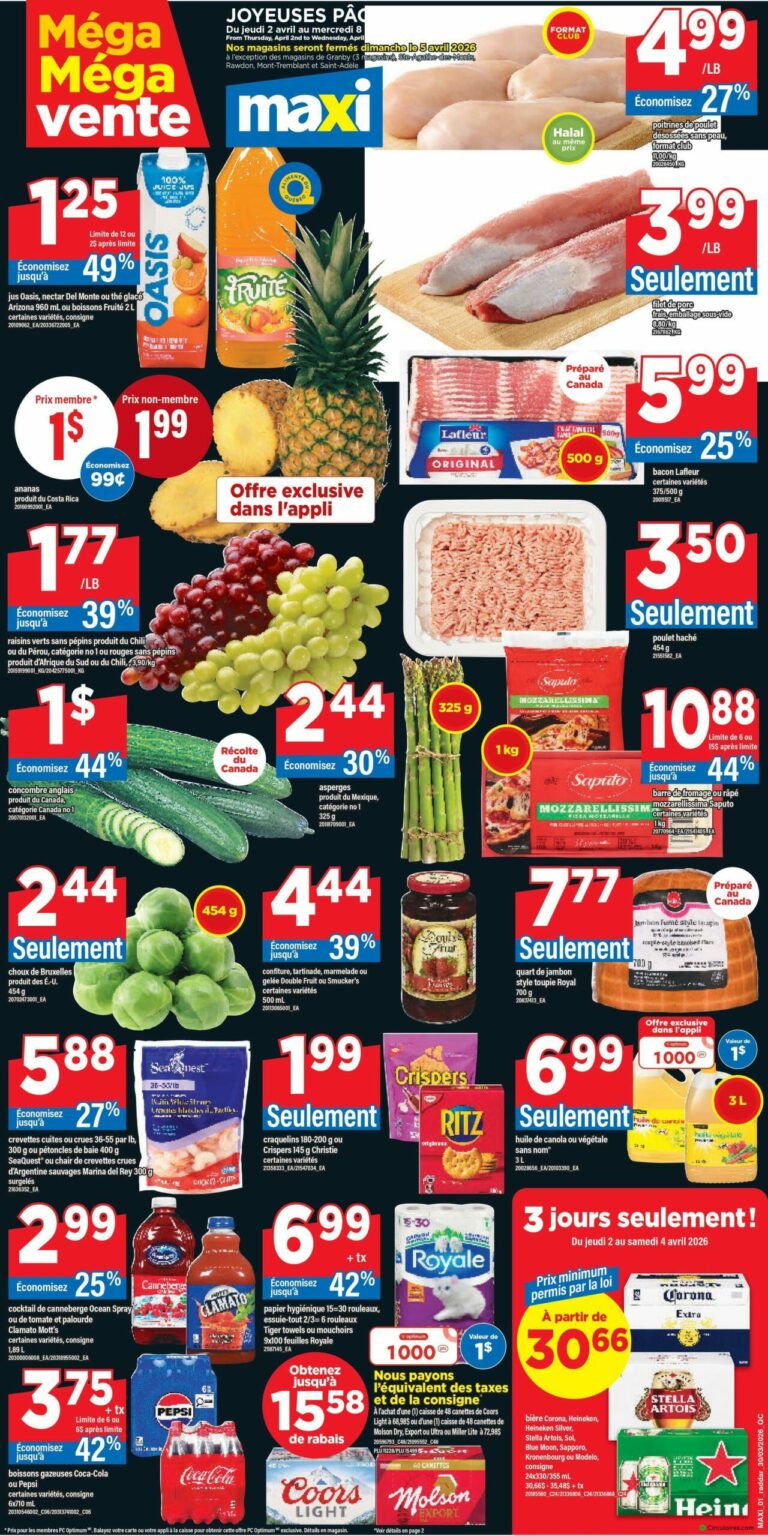 Circulaire Maxi & Cie du 2 au 8 avril 2026