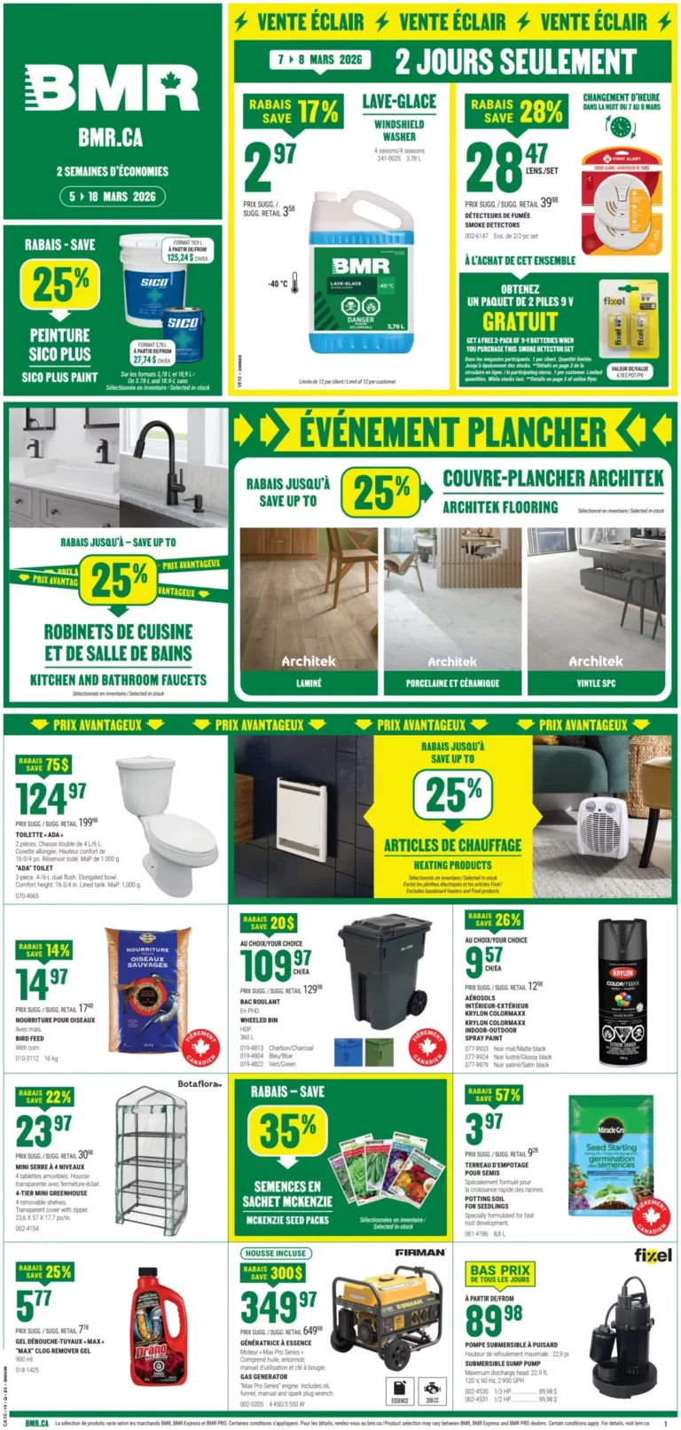 Circulaire BMR Du 5 au 18 mars 2026