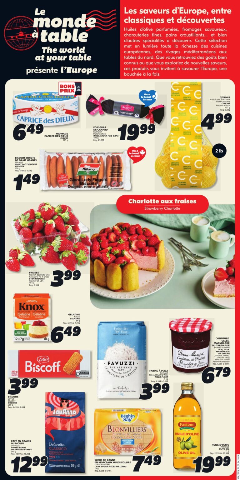 Circulaire IGA Québec du 9 au 15 avril 2026