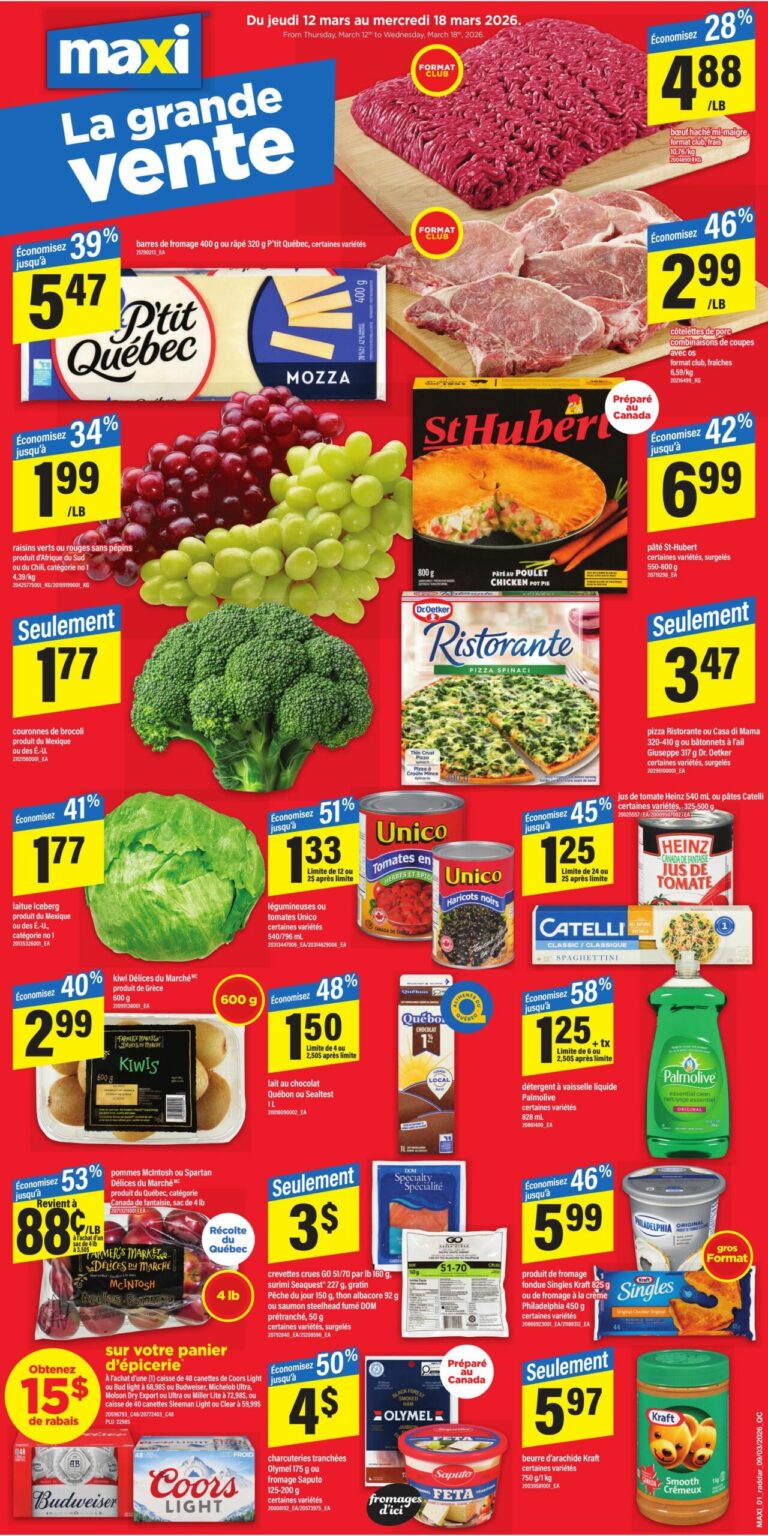 Circulaire Maxi du 12 au 18 mars 2026