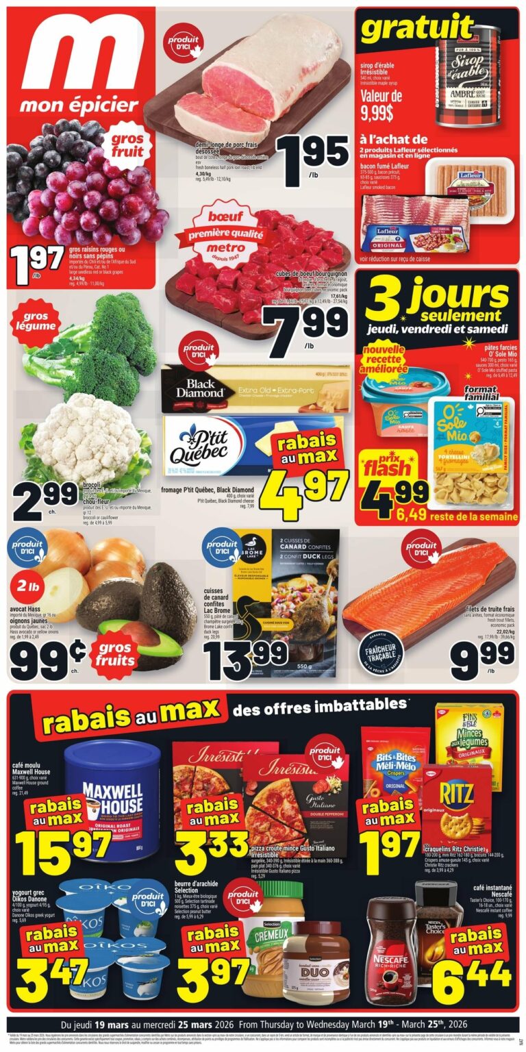 Circulaire Metro du 19 au 25 mars 2026