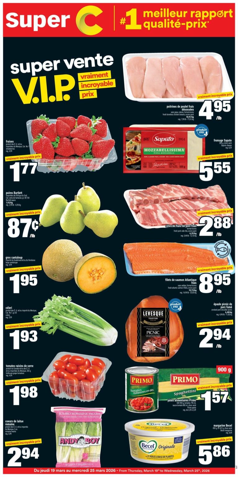 Circulaire Super C Du 19 au 25 mars 2026