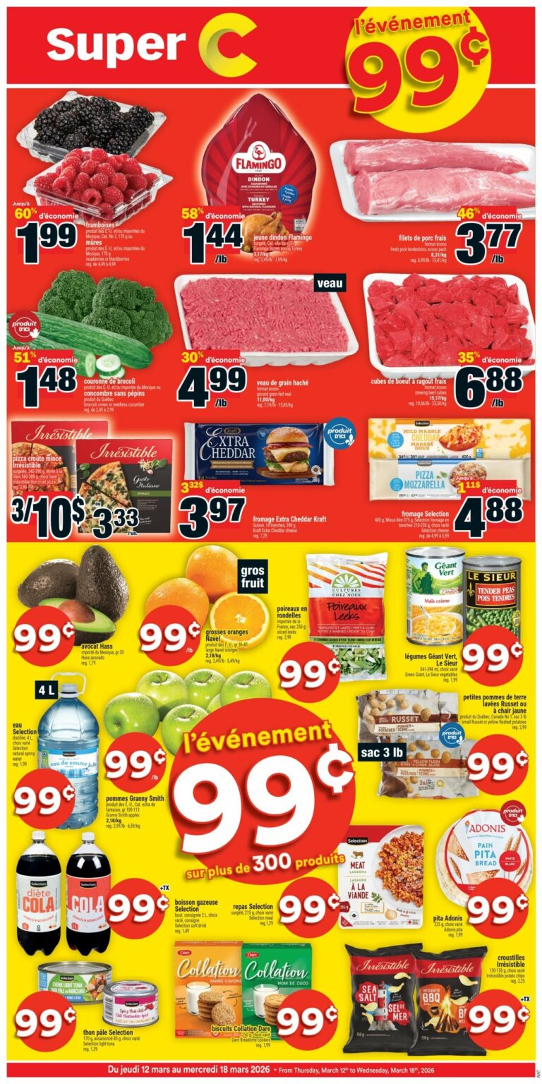 Circulaire Super C du 12 au 18 mars 2026