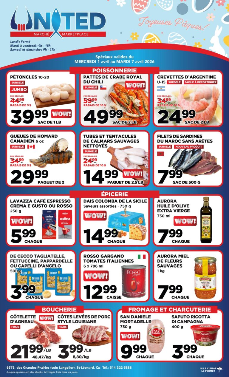 Circulaire United Supermarché du 1 au 7 avril 2026