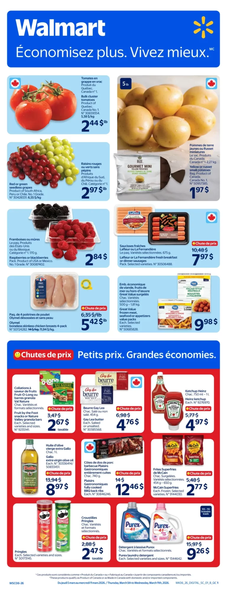 Circulaire Walmart du 5 au 11 mars 2026