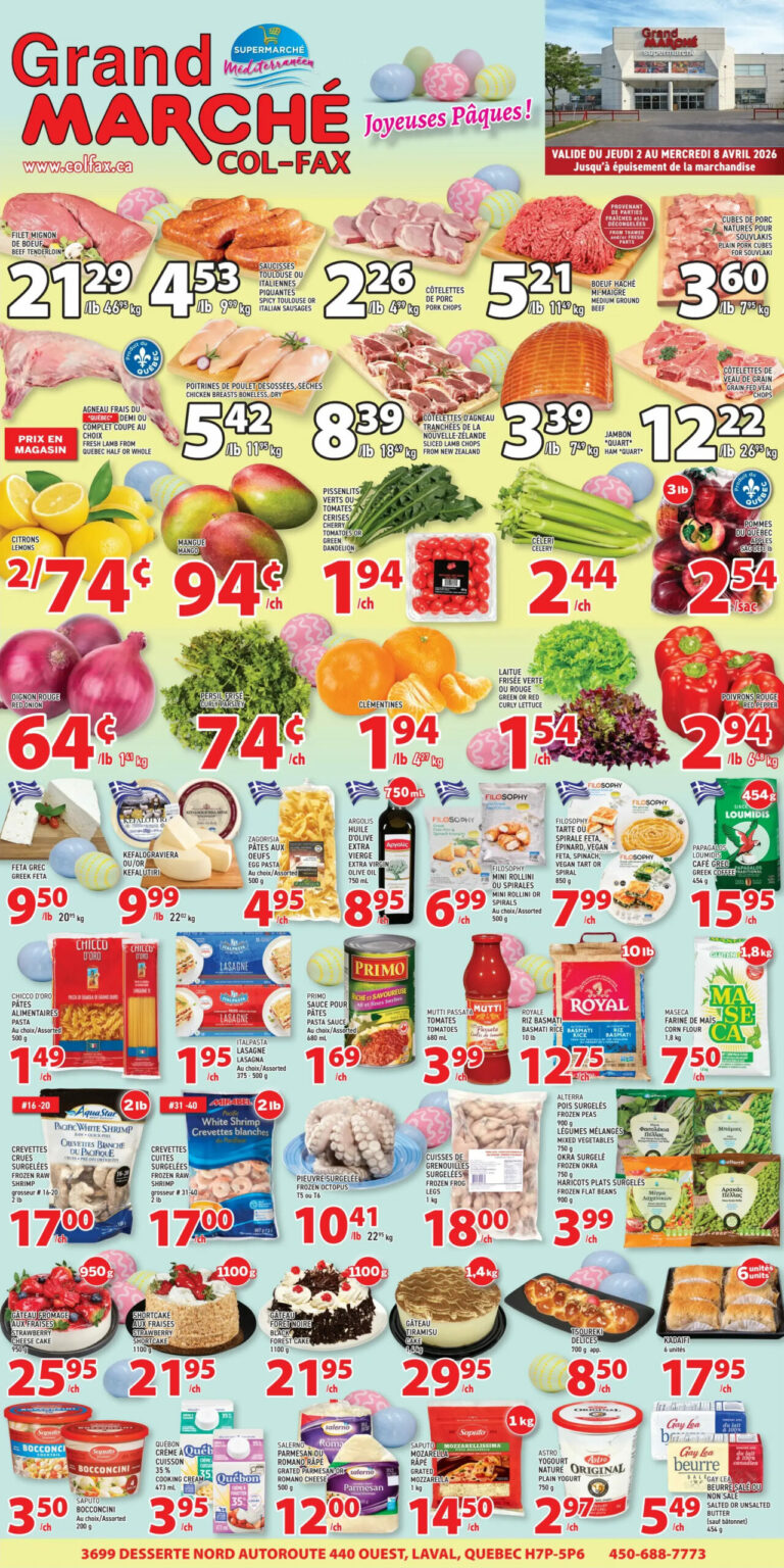 Circulaire Grand Marché du 2 au 8 avril 2026