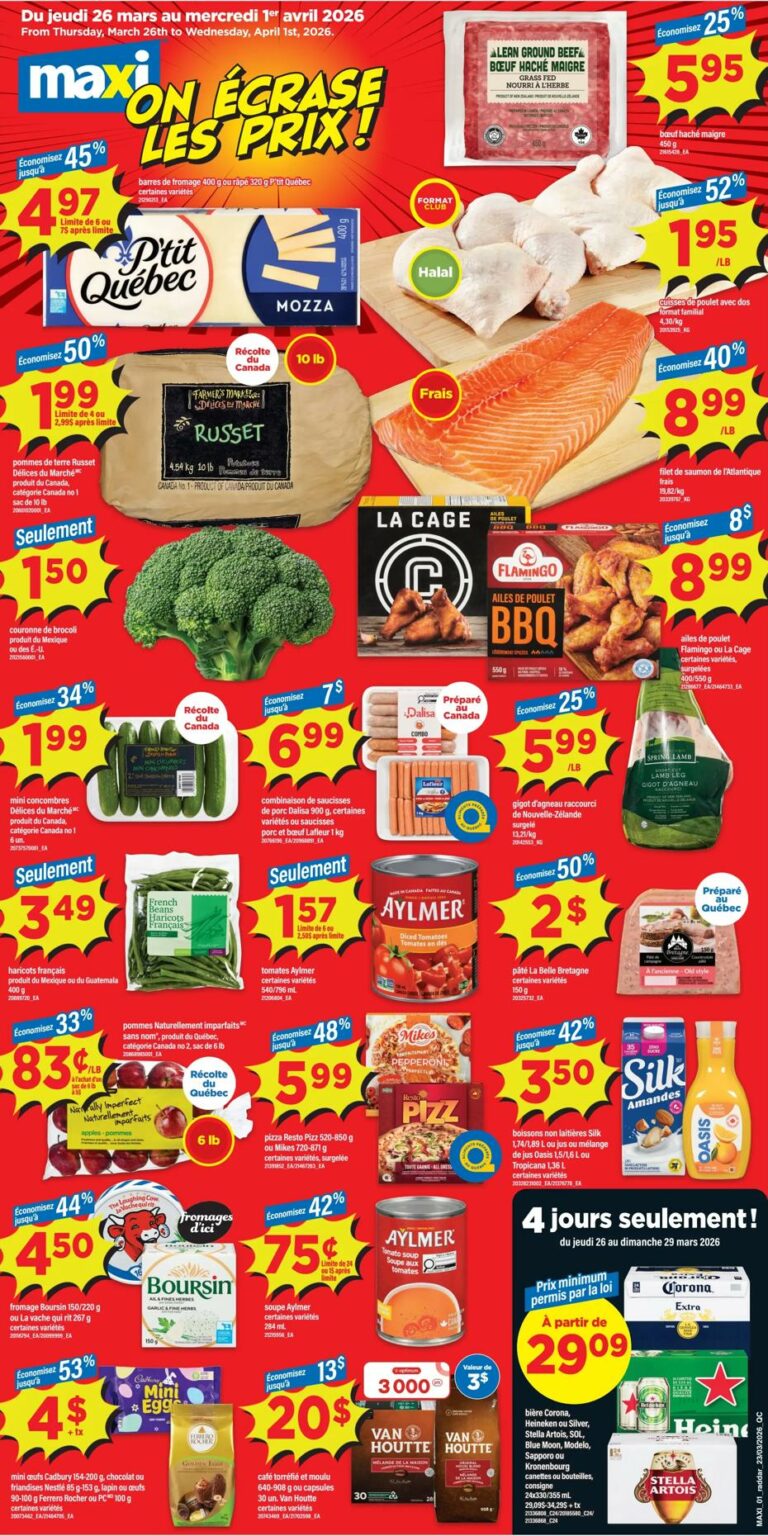 Circulaire Maxi Du 26 mars au 1 avril 2026