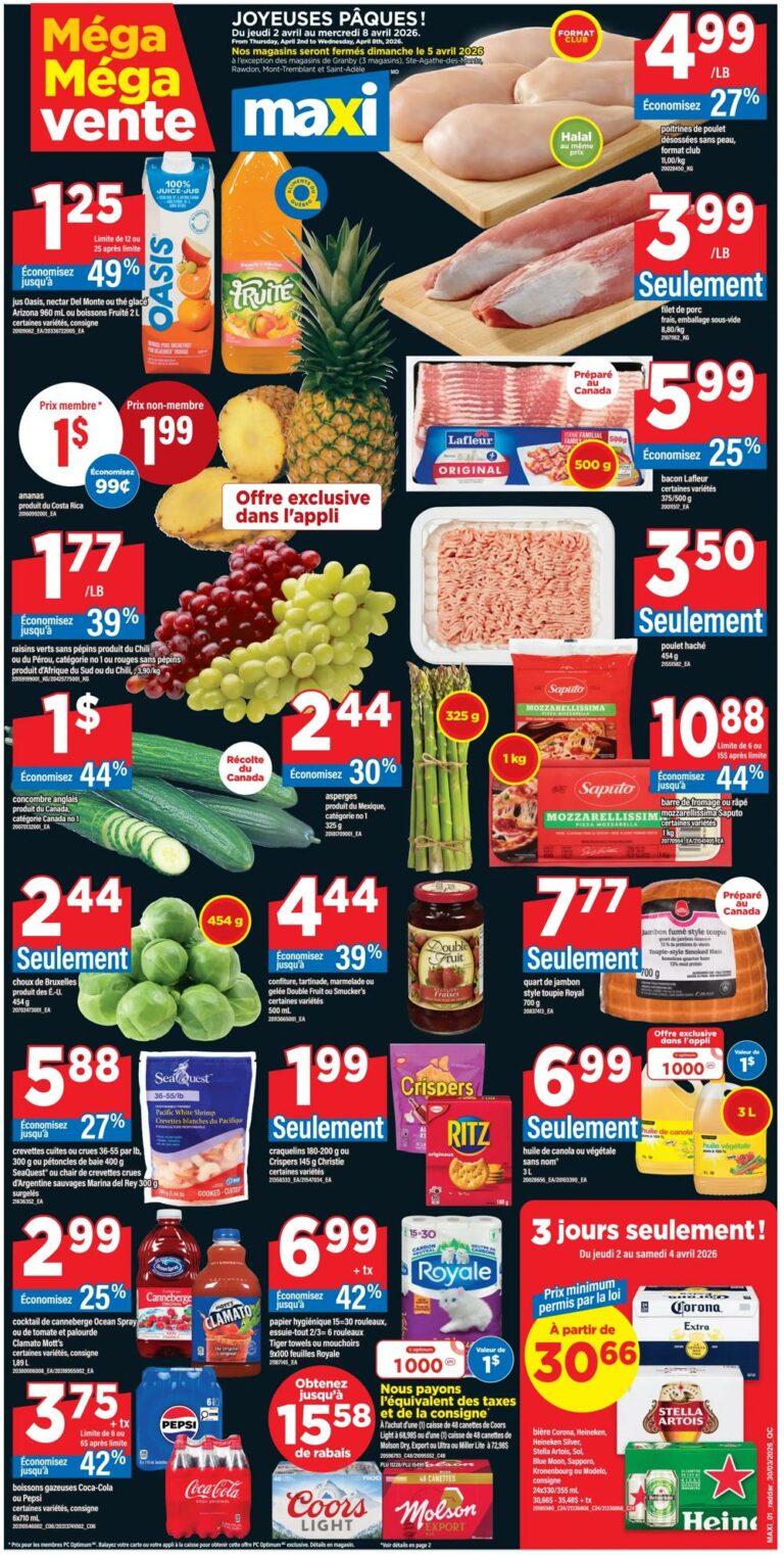 Circulaire Maxi du 2 au 8 avril 2026