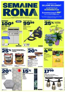 Circulaire Rona du 2 au 8 avril 2026