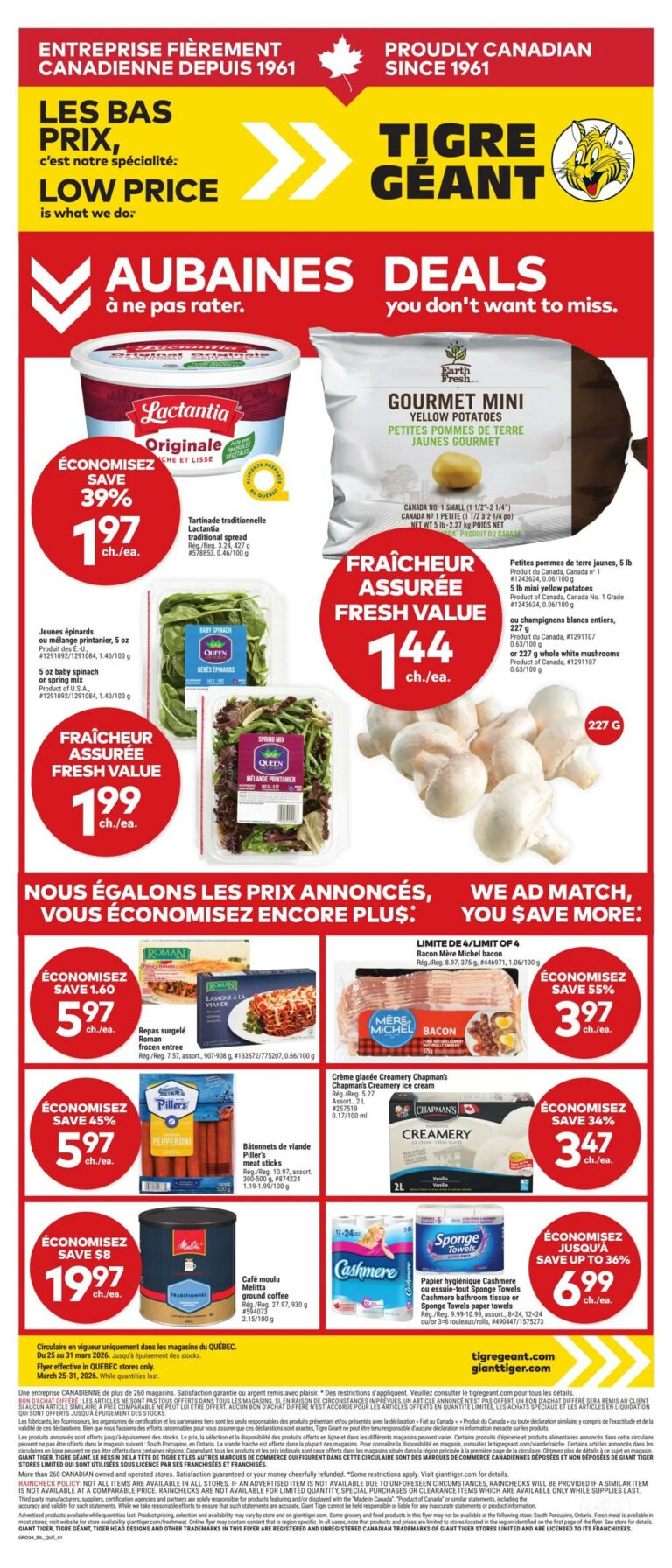 Circulaire Tigre Géant du 25 au 31 mars 2026