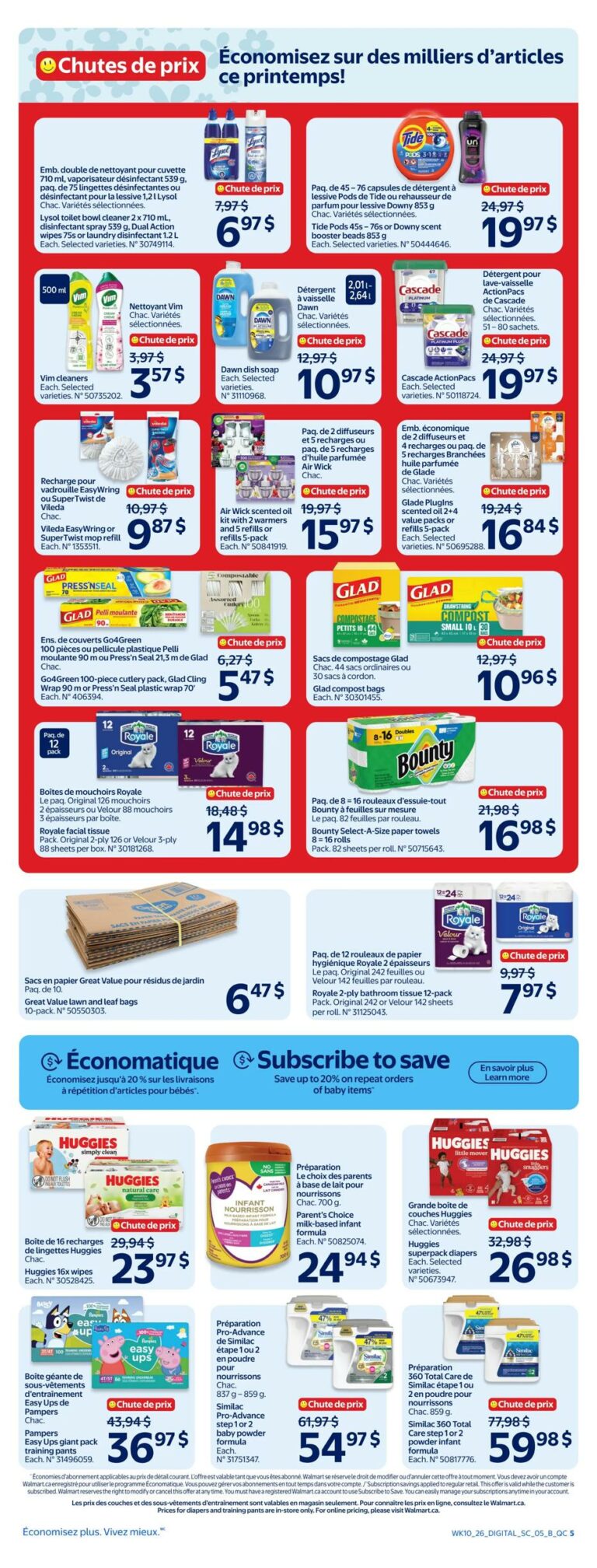 Circulaire Walmart du 2 au 8 avril 2026