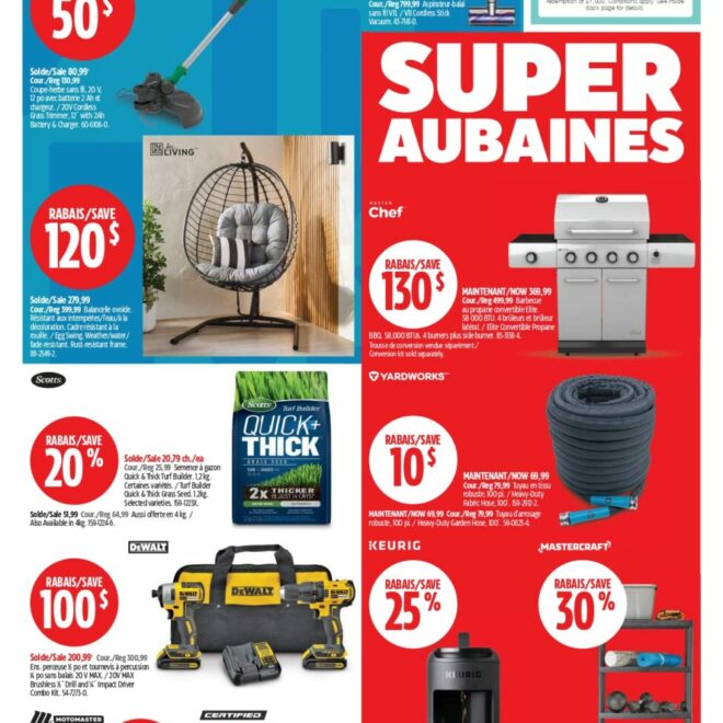 Circulaire Canadian Tire du 30 avril au 6 mai 2026
