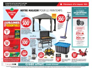 Circulaire Canadian Tire du 16 au 22 avril 2026