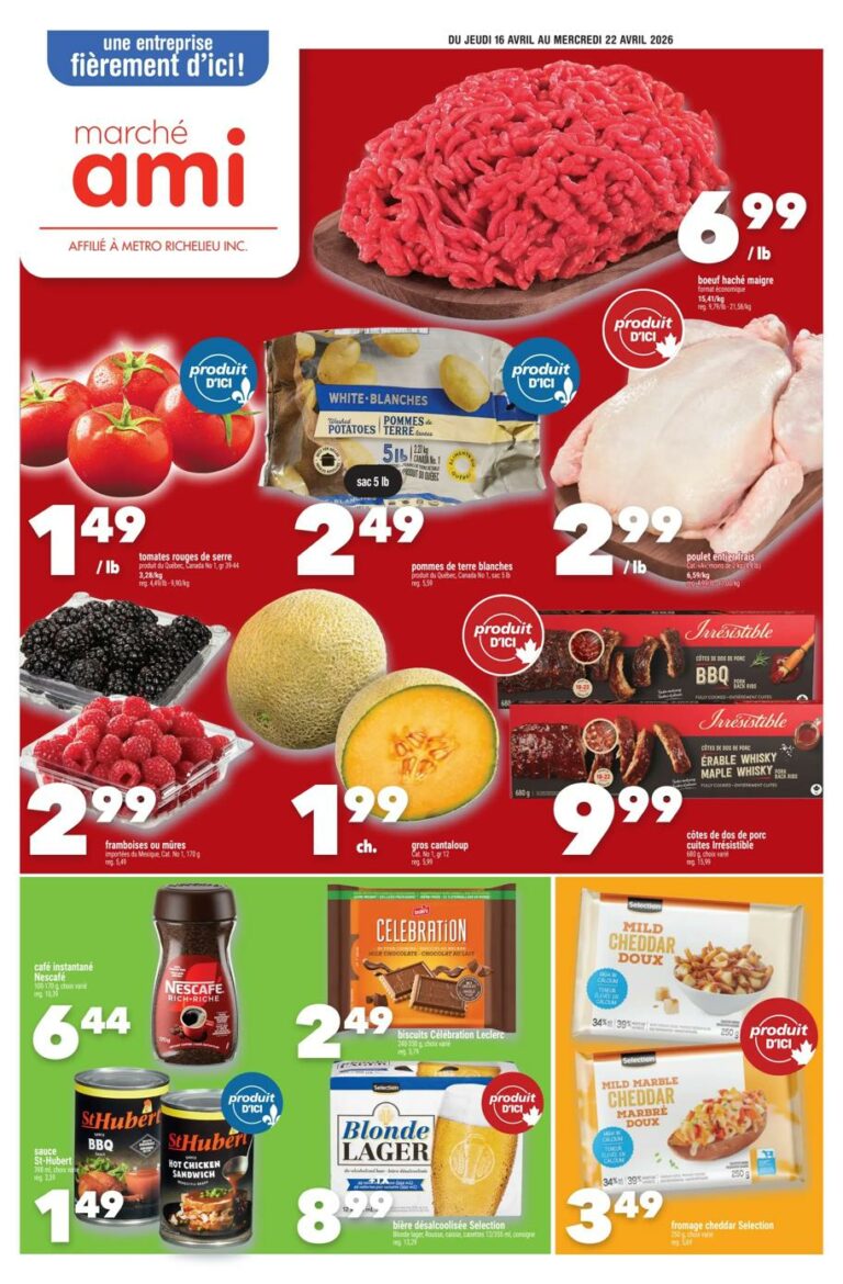Circulaire Marché AMI du 16 au 22 avril 2026